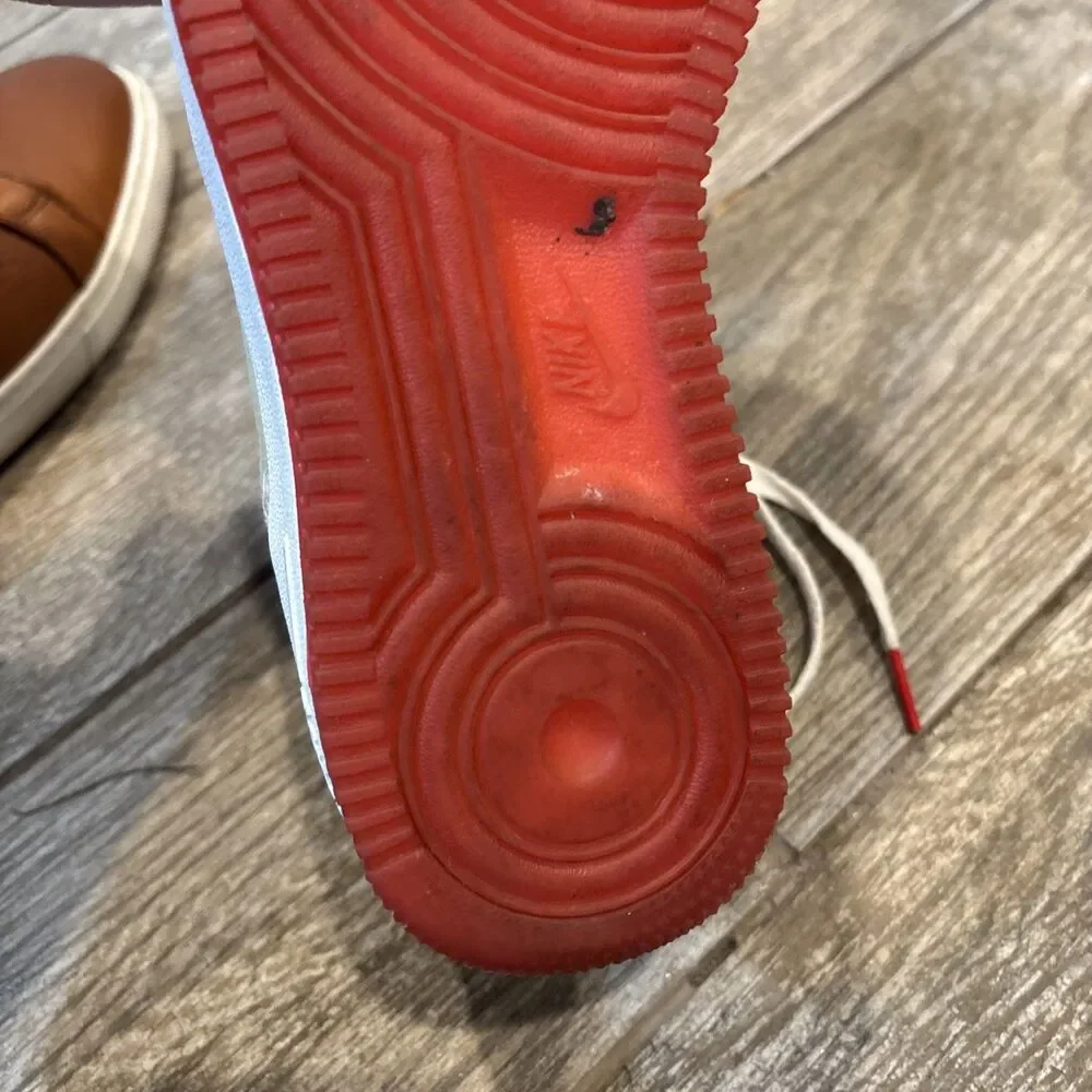 Nike Air Force 1 Thank You Plastic Bag White/Red Youth Size 6